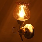 Бра "Молла" Е27 40Вт бело-золотой 18х20х15 см - Фото 3