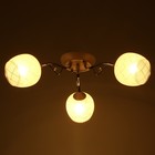 Люстра "Элла" 3хЕ27 40Вт бело-хромовый 41х41х21 см BayerLux - фото 24412816