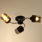 Люстра "Эстель" 3хЕ27 40Вт чёрно-хромовый 60х60х23 см BayerLux - Фото 2