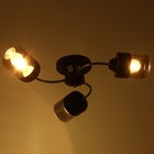 Люстра "Эстель" 3хЕ27 40Вт чёрно-хромовый 60х60х23 см BayerLux - Фото 3