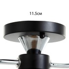 Люстра «Авиталь» 2хЕ27 40 Вт чёрно-хромовый 53×20×23 см BayerLux - фото 5018439