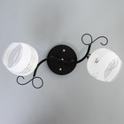 Люстра "Милава" 2хЕ27 40Вт чёрно-хромовый 54х22х27 см BayerLux - фото 41832501