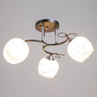 Люстра "Милава" 3хЕ27 40Вт чёрно-хромовый 62х62х27 см BayerLux - фото 22077141