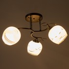 Люстра "Милава" 3хЕ27 40Вт чёрно-хромовый 62х62х27 см BayerLux - фото 22077142