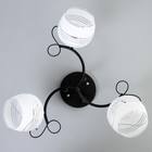 Люстра "Милава" 3хЕ27 40Вт чёрно-хромовый 62х62х27 см BayerLux - фото 22077143