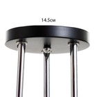 Люстра "Милава" 3хЕ27 40Вт чёрно-хромовый 62х62х27 см BayerLux - фото 22077144