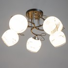 Люстра «Милава» 5хЕ27 40 Вт чёрно-хромовый 62×62×27 см BayerLux - фото 3825529