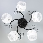 Люстра «Милава» 5хЕ27 40 Вт чёрно-хромовый 62×62×27 см BayerLux - фото 3825531