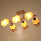 Люстра «Алатея» 6хЕ27 40 Вт бело-хромовый 55×43×28 см BayerLux - фото 5034595