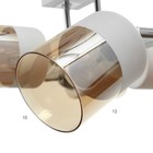 Люстра «Алатея» 6хЕ27 40 Вт бело-хромовый 55×43×28 см BayerLux - фото 5034599