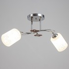 Люстра BayerLux «Авиэтта», 2хЕ27, 40 Вт, хром, 58×23×26 см - Фото 2