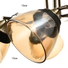 Светильник потолочный BayerLux «Аста», 5хЕ27, 40 Вт, бронза, 65×65×26 см - фото 22077258