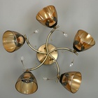 Светильник потолочный BayerLux «Аста», 5хЕ27, 40 Вт, бронза, 65×65×26 см - фото 28757350