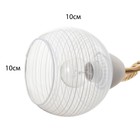 Люстра BayerLux «Вива», 2хЕ27, 40 Вт, белый/золотой, 56×23×23 см - фото 4720068