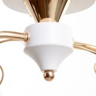 Люстра BayerLux «Вива», 2хЕ27, 40 Вт, белый/золотой, 56×23×23 см - фото 4720072