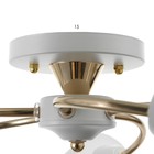 Люстра «Эстель» 5хЕ27 40 Вт бело-золотой 60×60×23 см BayerLux - фото 22077373