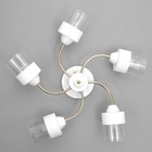 Люстра «Эстель» 5хЕ27 40 Вт бело-золотой 60×60×23 см BayerLux - фото 22077374