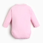 Боди для девочки, цвет розовый, рост 62 см - фото 45714870