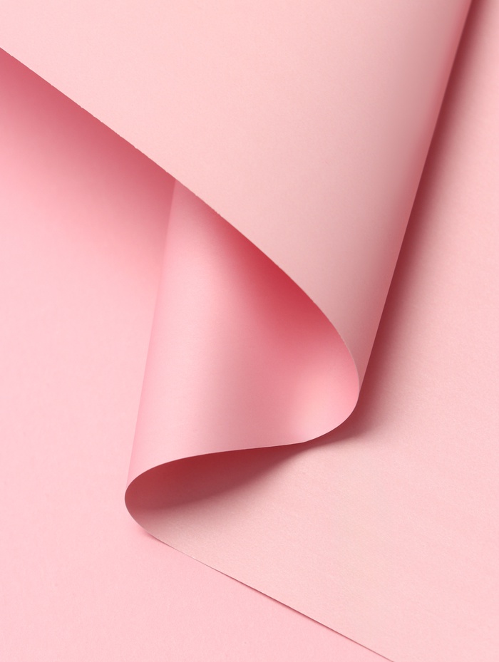 Пленка для цветов тонированная, матовая, пудровый, 58×58 см, 70 мкм - Фото 1