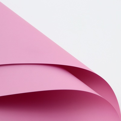 Пленка для цветов тонированная, матовая, розовая орхидея, 57×57 см, 70 мкм (+ -) 1 см