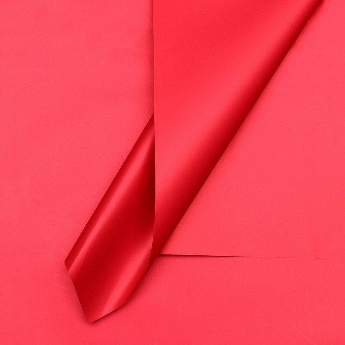 Пленка для цветов тонированная, матовая, вишневый, 57×57 см, 70 мкм (+ - ) 1 см - Фото 1