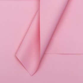 Пленка для цветов тонированная, матовая, розовый, 58 х 58 см, 70 мкм