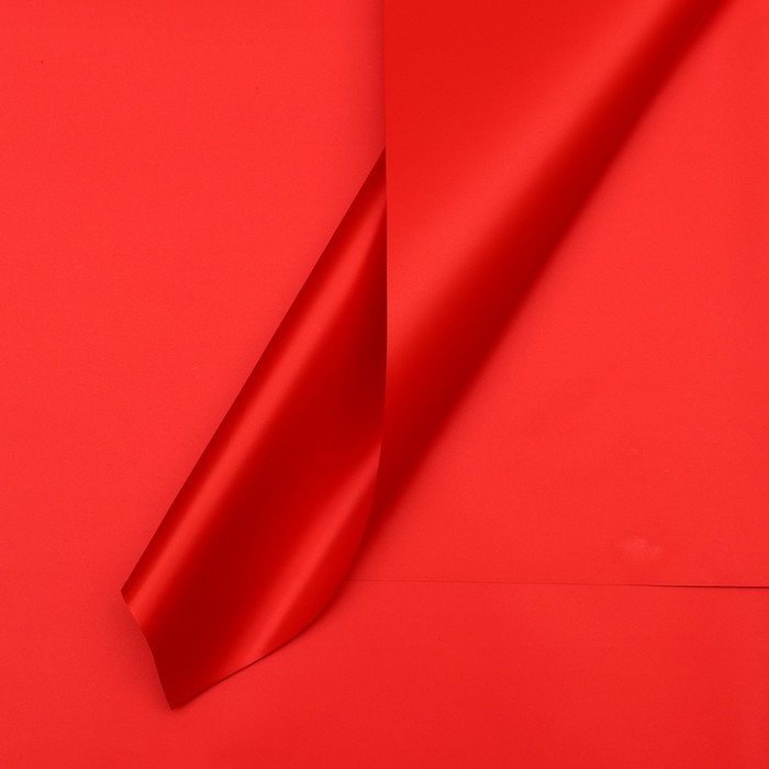 Пленка для цветов тонированная, матовая, клубничный, 57×57 см, 70 мкм - Фото 1