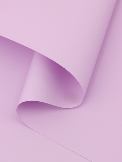 Пленка для цветов тонированная, матовая, нежная сирень, 57×57±5% см, 65 мкм