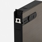 Портсигар на 16 сигарет, с толкателем для сигарет и отсеком под зажигалку, 10×9.4×2 см - Фото 3