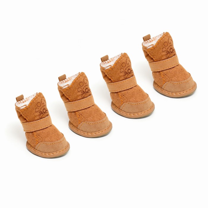 Ботинки Элеганс, набор 4 шт, размер 1 (подошва 4 х 3 см) коричневые - Фото 1