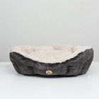 Лежанка-трансформер, велюр + иск. мех, 60×50×15 см, МИКС - Фото 2