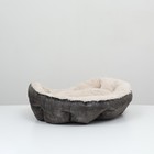 Лежанка-трансформер, велюр + иск. мех, 60×50×15 см, МИКС - Фото 3