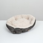 Лежанка-трансформер, велюр + иск. мех, 60×50×15 см, МИКС - Фото 4