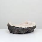 Лежанка-трансформер, 60×50×15 см, велюр, искусственный мех, цвет МИКС - Фото 4