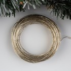 УЦЕНКА Гирлянда «Нить» 20 м роса, IP20, серебристая нить, 200 LED, свечение белое, 12 В - Фото 5