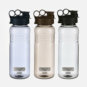 Бутылка для воды спортивная прозрачная, 2 л, 33 х 10.5 см, с ситом, микс