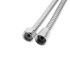 Набор для душа ZEIN Z0102, шланг 150 см, гайки и втулка пластик, лейка 1 режим, белый - фото 805374068