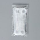 Накладки силиконовые для плечиков, антискользящие, набор 10 шт, 10×2,2 см, цвет белый - Фото 6