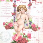 Декупажная карта "Амурчики" формат А4, плотность  45г/м2 (комплект 5 шт) - фото 57972830