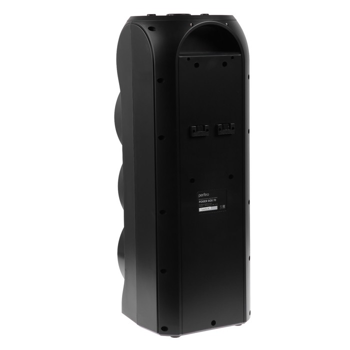 Портативная колонка Perfeo Power Box 70EQ, FM, MP3, microSD, USB, AUX, 70Вт, 4400мАч, черная - фото 51325740