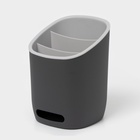 Подставка для столовых приборов IDEA «ИЗЛИ», 25×14.5×19 см, пластик, графитовая - Фото 3