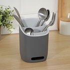 Подставка для столовых приборов IDEA «ИЗЛИ», 25×14.5×19 см, пластик, графитовая - Фото 7