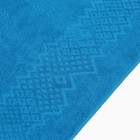 Полотенце махровое Flashlights 50Х90см, цвет голубой, 305г/м2, 100% хлопок - Фото 3