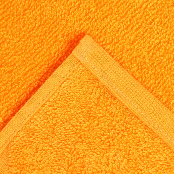 Полотенце махровое Flashlights 70Х130см, цвет оранжевый, 295г/м2, 100% хлопок