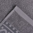 Полотенце махровое Pirouette 50Х90см, цвет серый, 420г/м2, 100% хлопок - фото 22830207