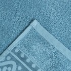 Полотенце махровое Pirouette 50Х90см, цвет голубой, 420г/м2, 100% хлопок - Фото 4