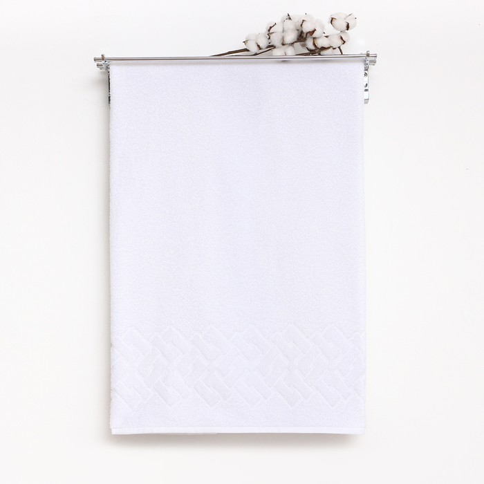 Полотенце махровое Baldric 30Х30см, цвет белый, 380г/м2, 100% хлопок - Фото 1