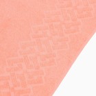 Полотенце махровое Baldric 30Х30см, цвет персиковый, 380г/м2, 100% хлопок - Фото 3