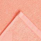 Полотенце махровое Baldric 30Х30см, цвет персиковый, 380г/м2, 100% хлопок - Фото 4