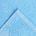 Полотенце махровое Baldric 30Х30см, цвет голубой, 380г/м2, 100% хлопок - Фото 4
